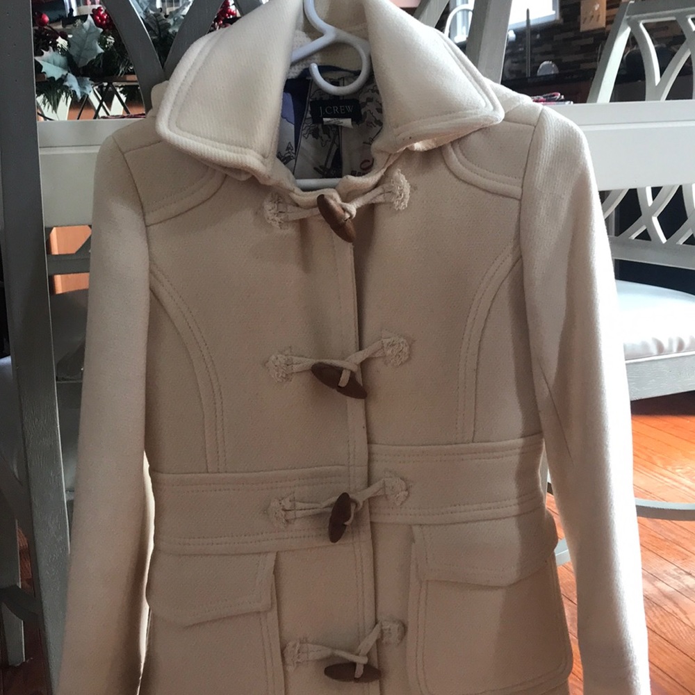 J. Crew size 0 ivory coat